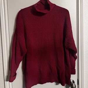 Warm red sweater